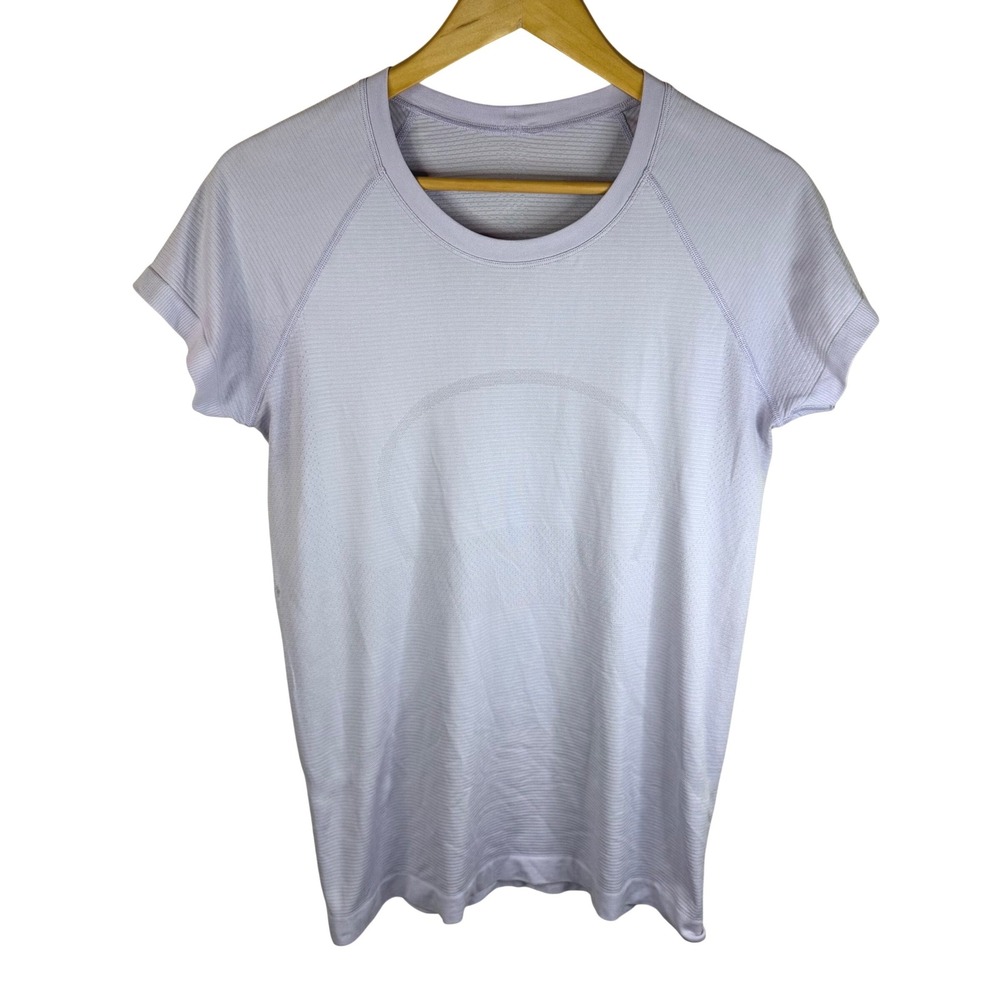 Lululemon Swiftly‎ Tech Short Sleeve T Shirt Lilac Womens Stetch Activewear 10